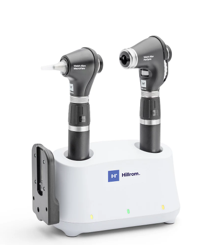 Image OTO/OPHTALMOSCOPE MACROVIEW MANCHE LITHIUM SUR CHARGEUR DE BUREAU